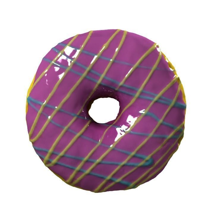 020 Donut pink wire Scan 3D model with UV map 3D model_5