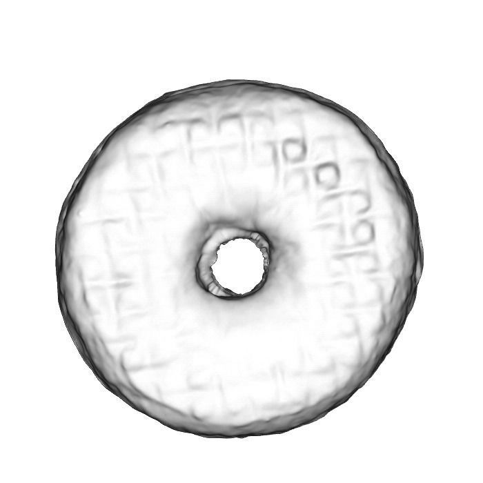 019 Donut Pink Flower Scan 3D model with UV map 3D model_14