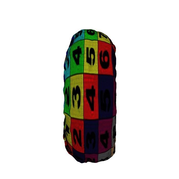 019 Donut Pink Flower Scan 3D model with UV map 3D model_11