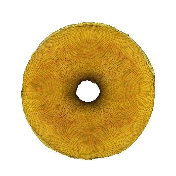 018 Donut whitechock chockchip Scan 3D model with UV map 3D model_16