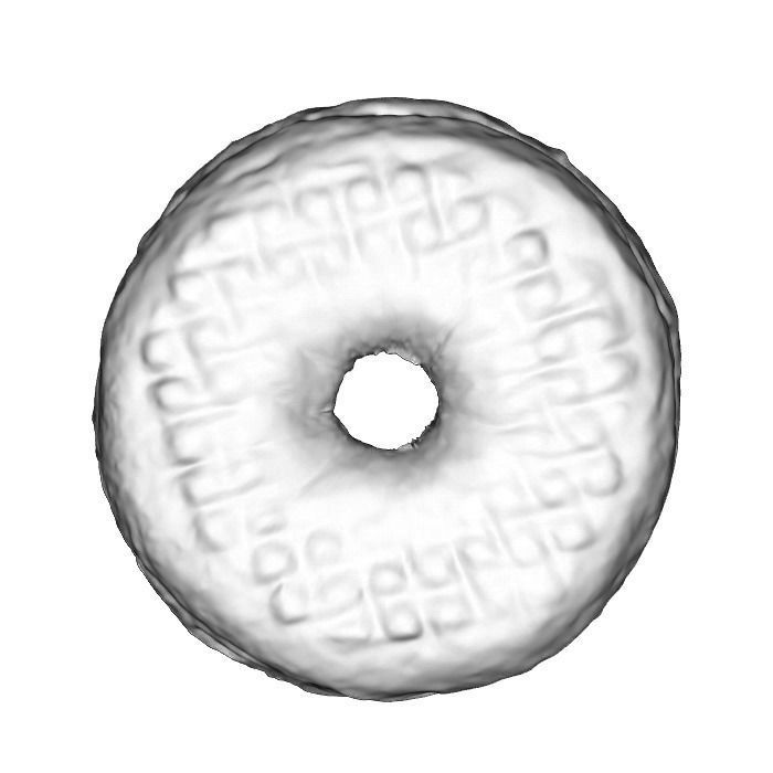 018 Donut whitechock chockchip Scan 3D model with UV map 3D model_14