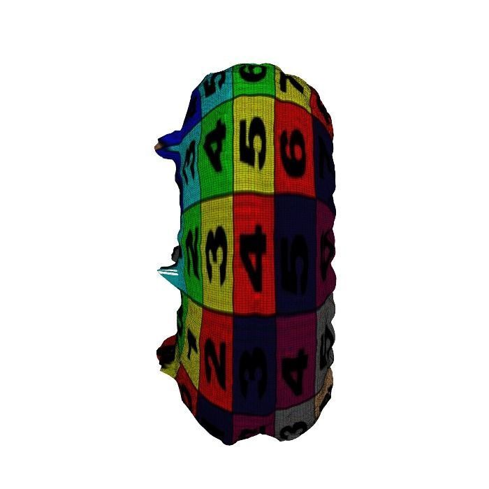 018 Donut whitechock chockchip Scan 3D model with UV map 3D model_11