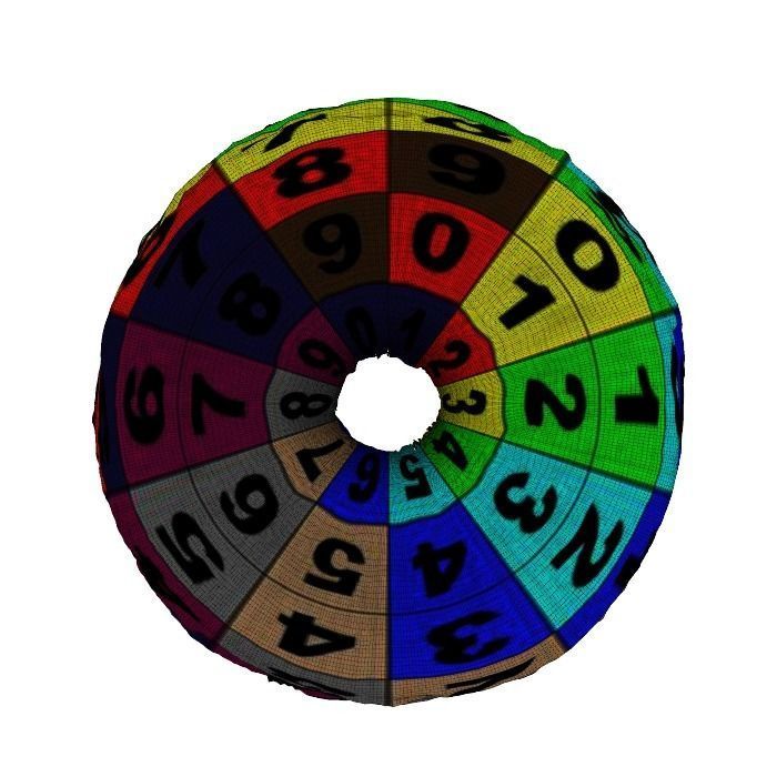 018 Donut whitechock chockchip Scan 3D model with UV map 3D model_15