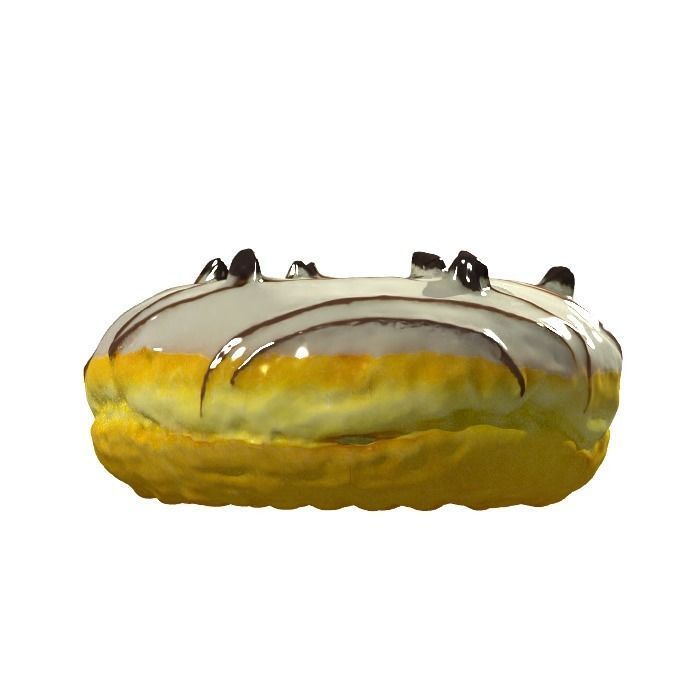 018 Donut whitechock chockchip Scan 3D model with UV map 3D model_17