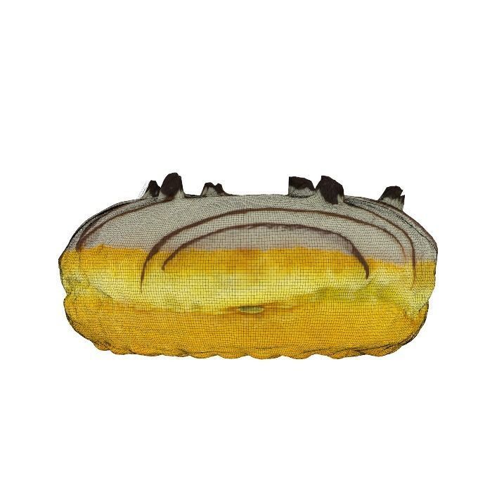 018 Donut whitechock chockchip Scan 3D model with UV map 3D model_20