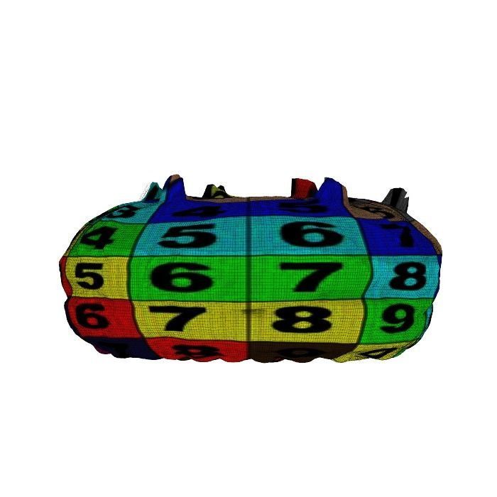 018 Donut whitechock chockchip Scan 3D model with UV map 3D model_19