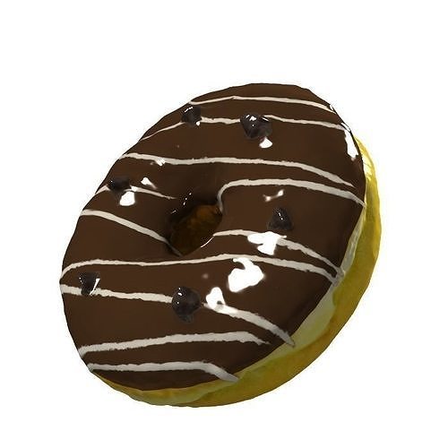 015 Donut chock with chockchip Scan 3D model with UV map 3D model