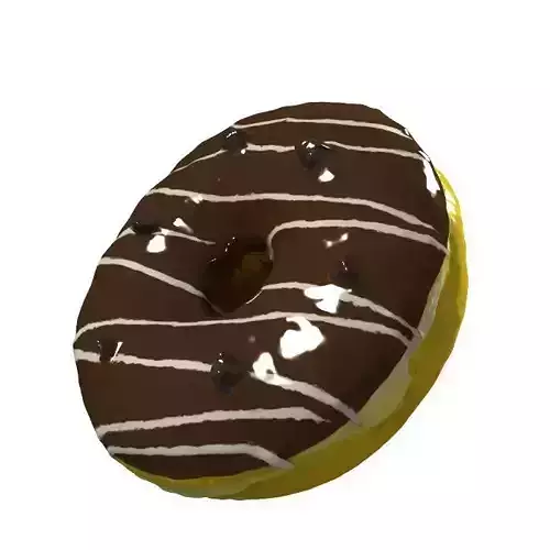 015 Donut chock with chockchip Scan 3D model with UV map