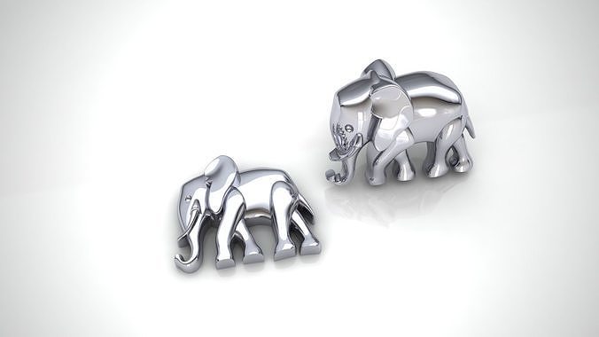 ELEPHANT PART FOR SIGNET RINGS  AND PENDANT 3D print model