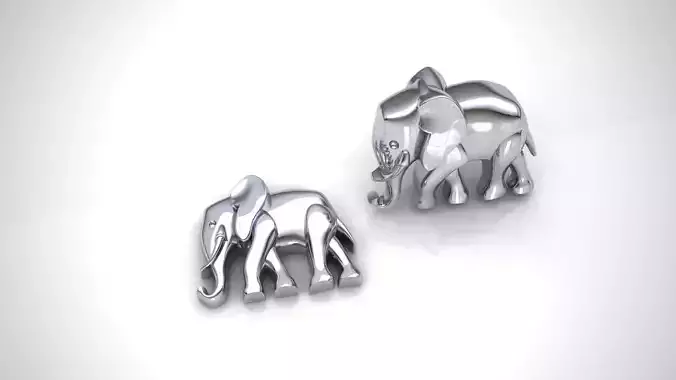 ELEPHANT PART FOR SIGNET RINGS  AND PENDANT 3D print model