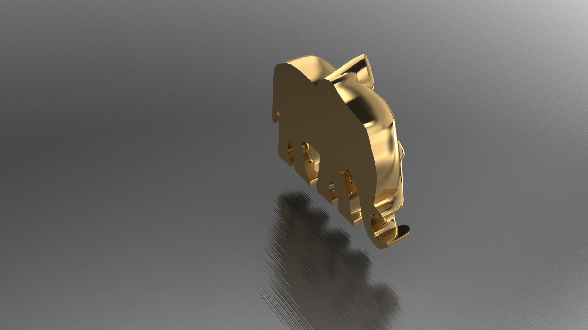 ELEPHANT PART FOR SIGNET RINGS  AND PENDANT 3D print model_4