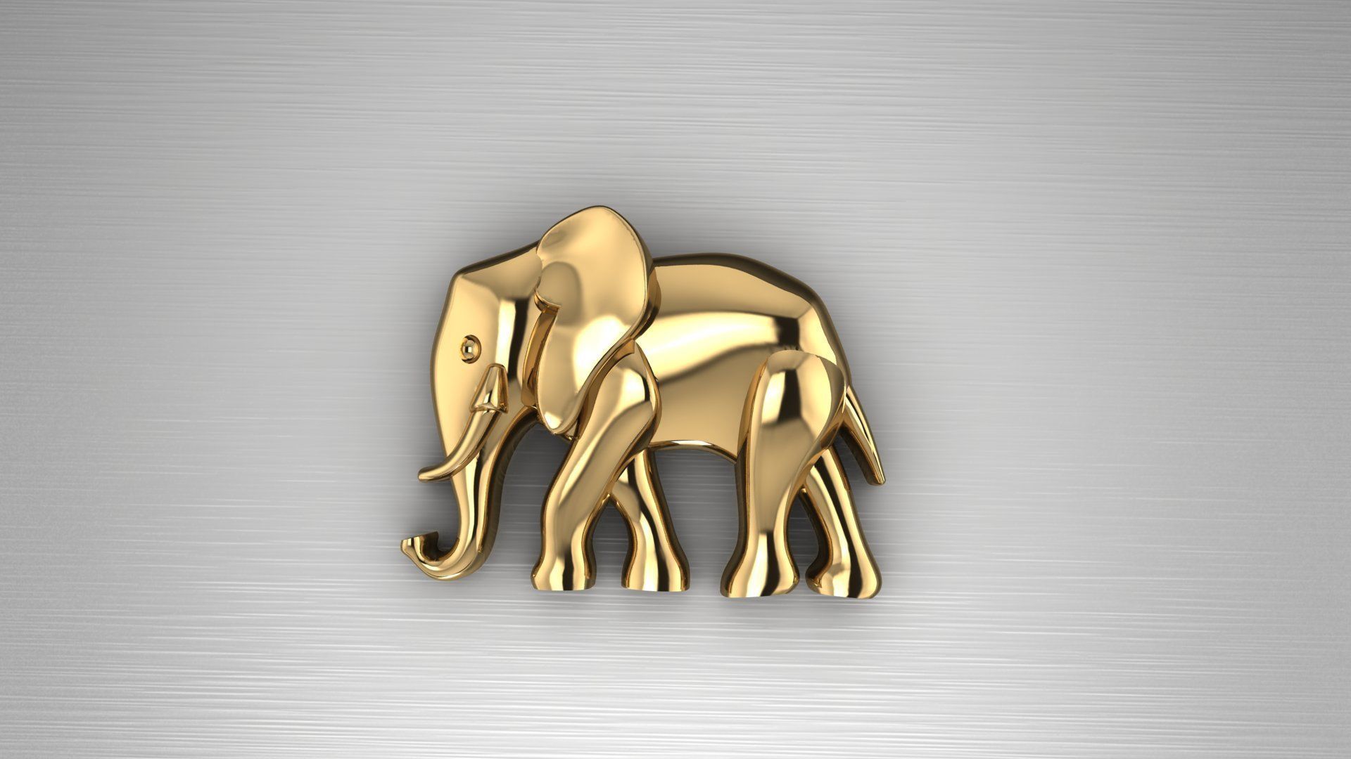 ELEPHANT PART FOR SIGNET RINGS  AND PENDANT 3D print model_1