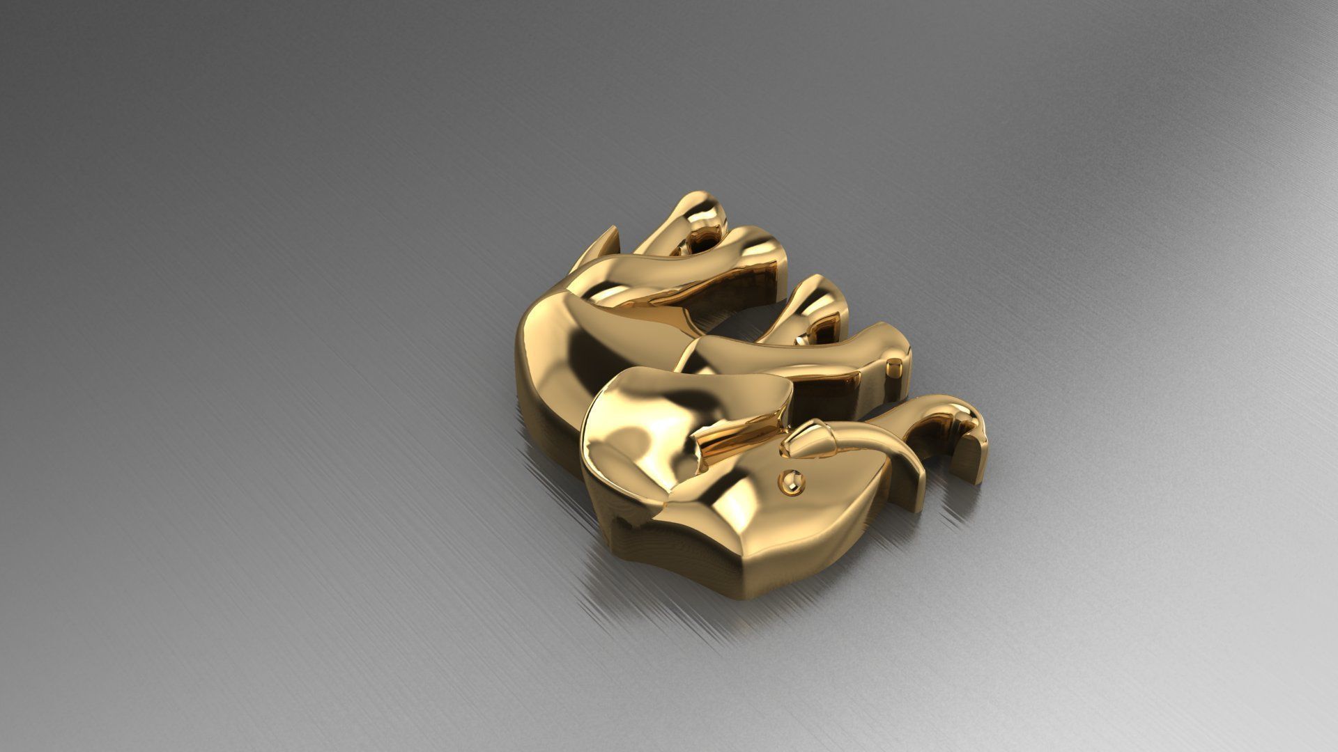ELEPHANT PART FOR SIGNET RINGS  AND PENDANT 3D print model_3