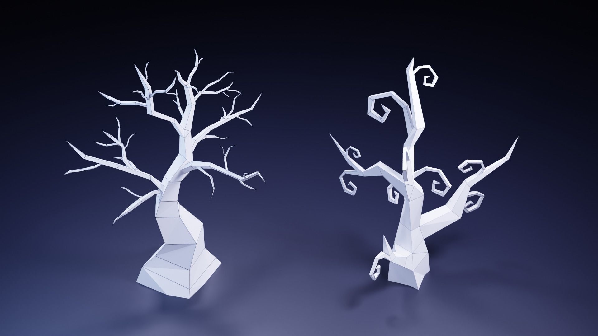 Halloween Low Poly Asset Pack Low-poly 3D model_14