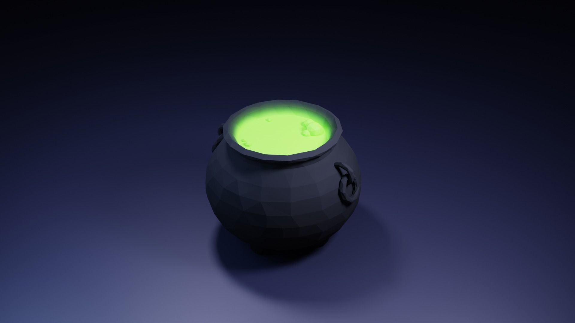 Halloween Low Poly Asset Pack Low-poly 3D model_2