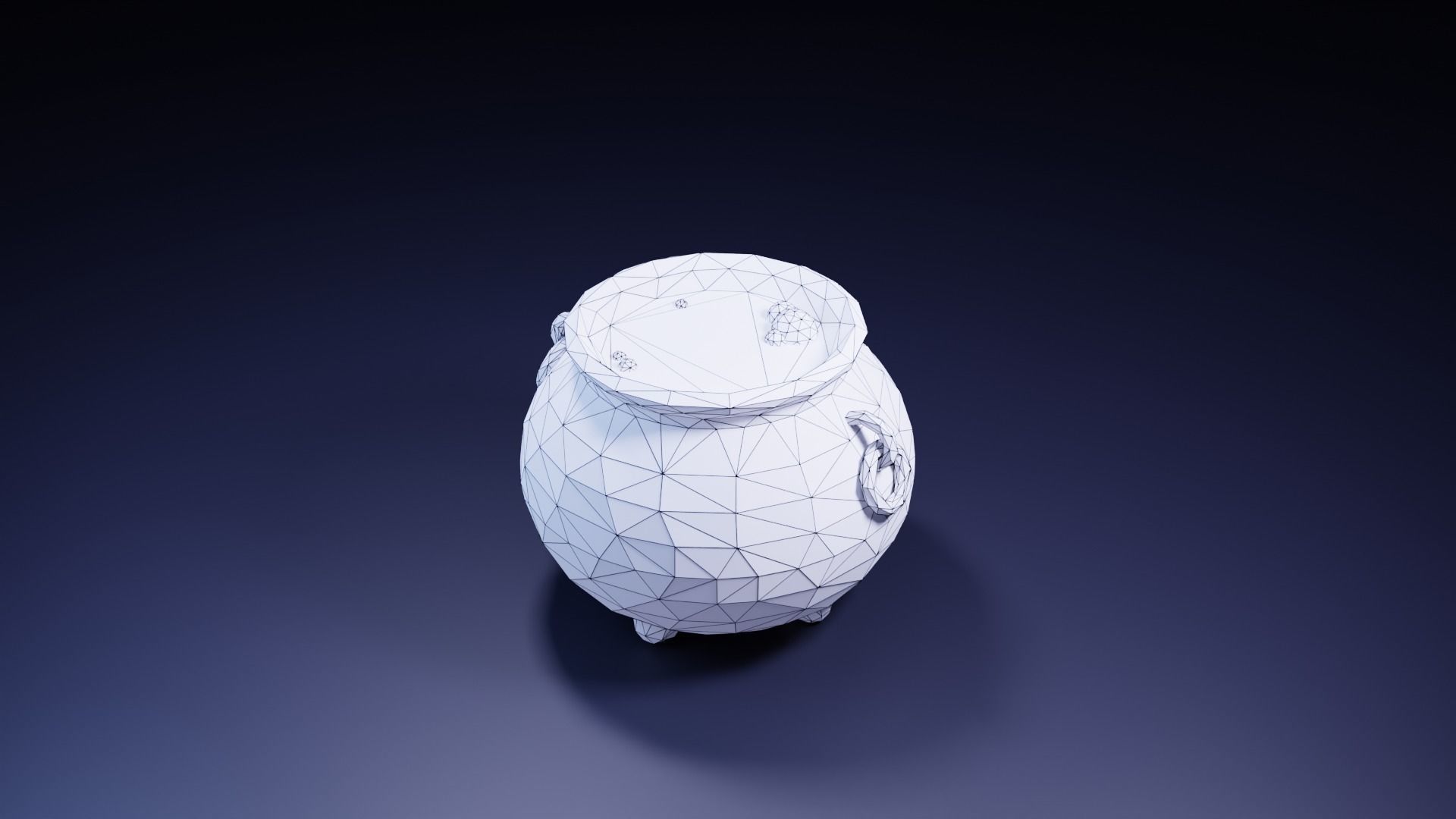 Halloween Low Poly Asset Pack Low-poly 3D model_9