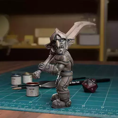 Goblin Spearman 12 - Presupported  3D print model