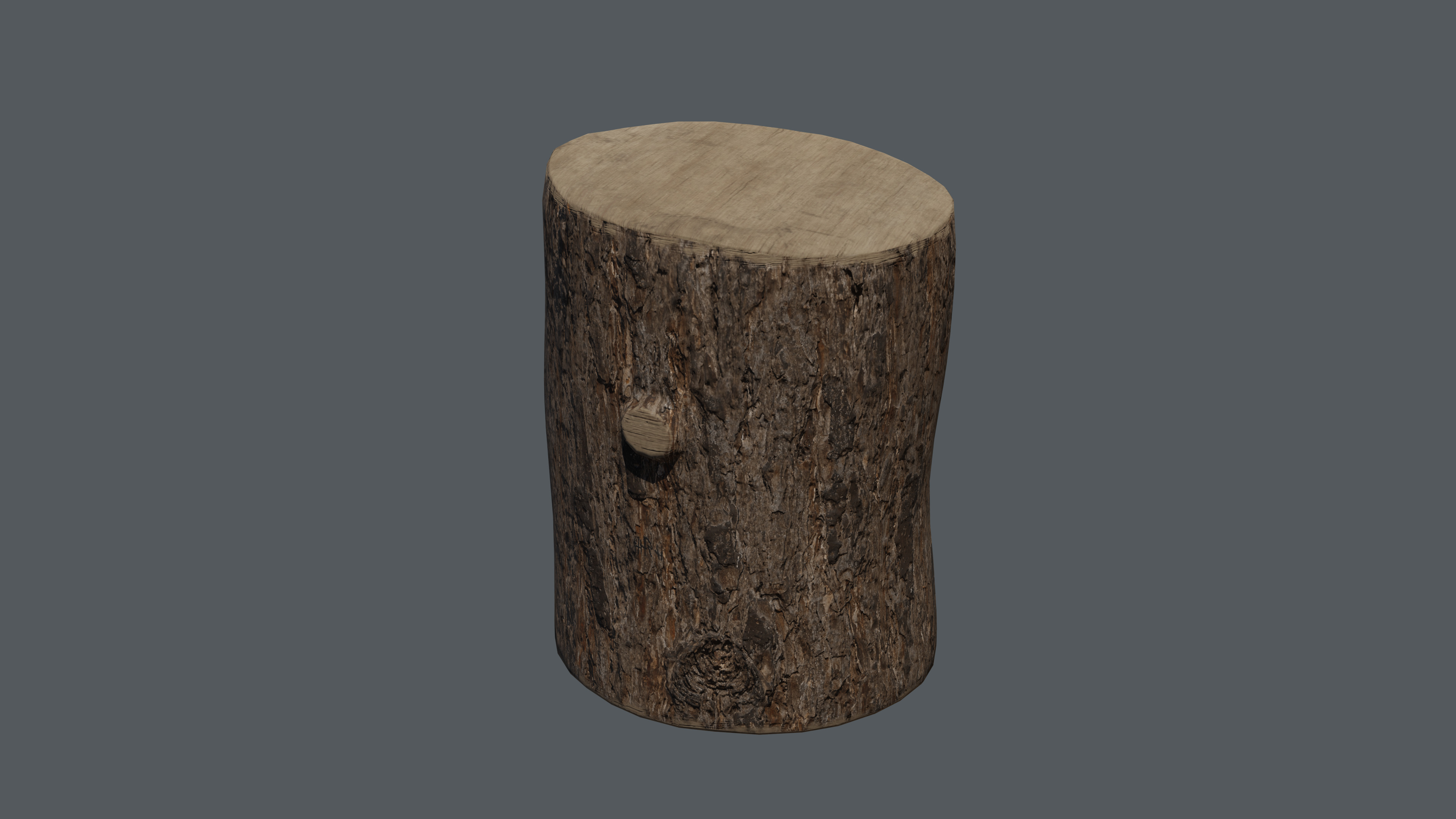 Wooden Logs Low-poly 3D model_6