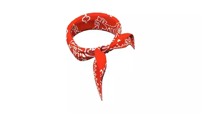 Fashion Scarf Low-poly 3D model