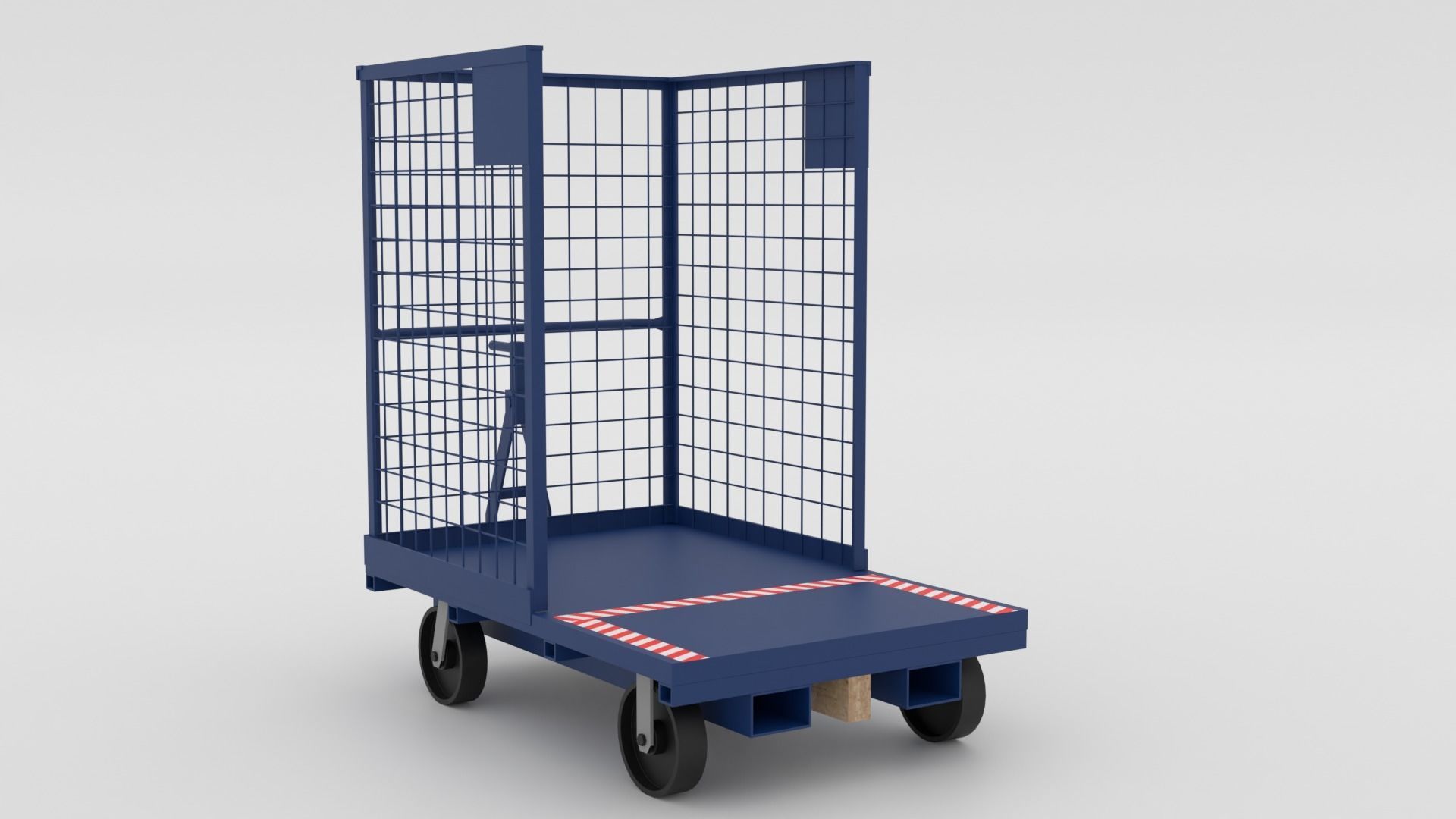 Order Picker Warehouse Forklift Low-poly 3D model_10