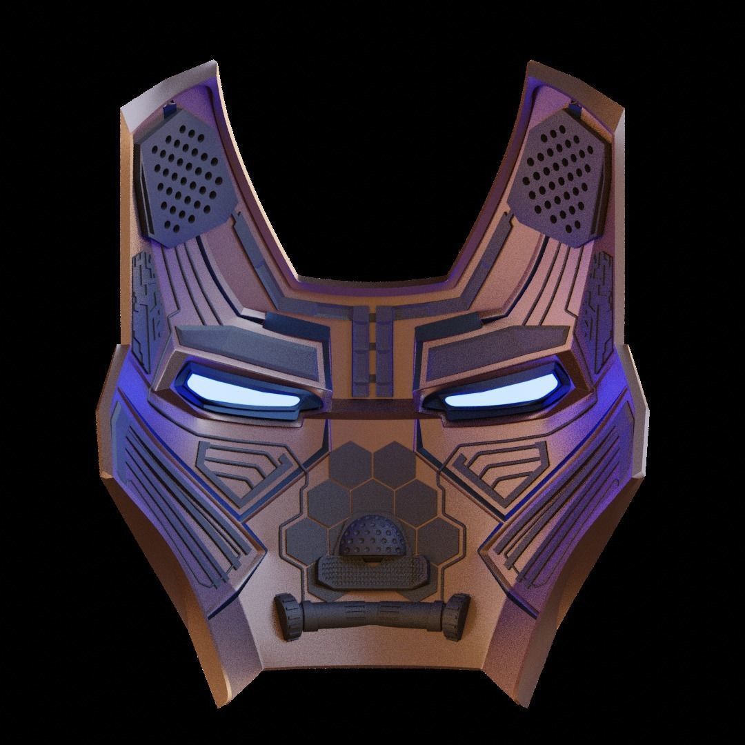 Ironman Mark 41 Bones Helmet 3D Print Model with Inner Details 3D print model_2