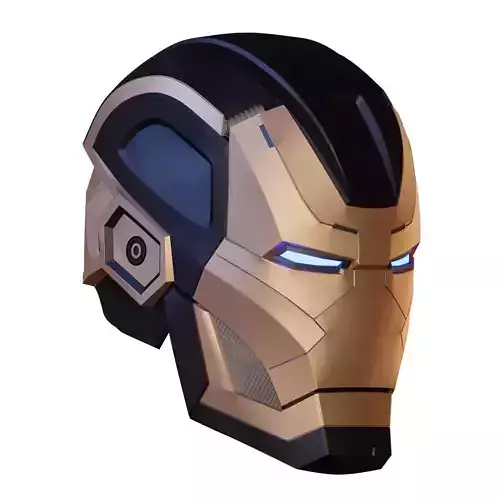 Ironman Mark 41 Bones Helmet 3D Print Model with Inner Details 3D print model Ironman Mark 41 Bones Helmet 3D Print Model with Inner Details 3D print model