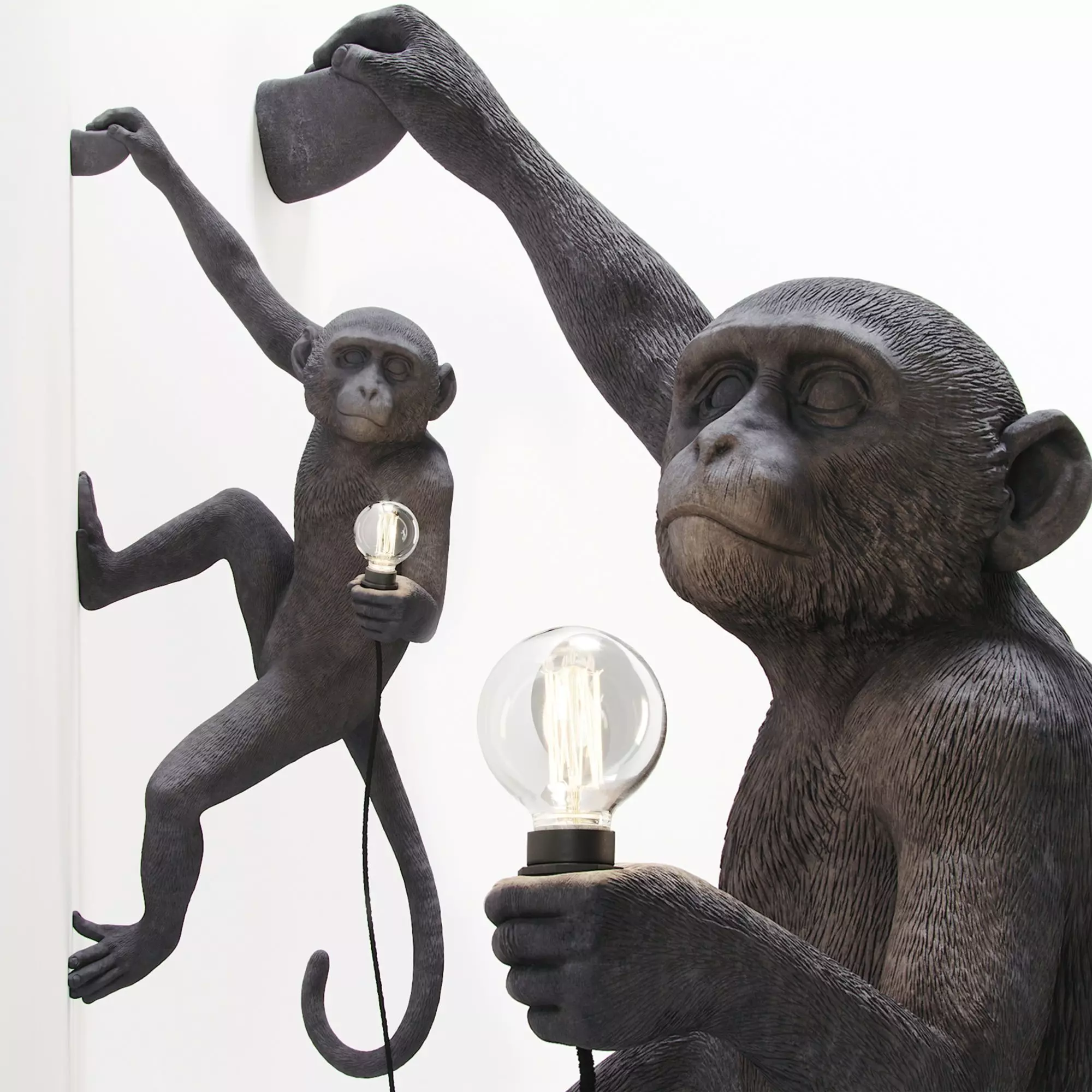 The Monkey Lamp Hanging Right Version Low and High poly  Low-poly 3D model_0