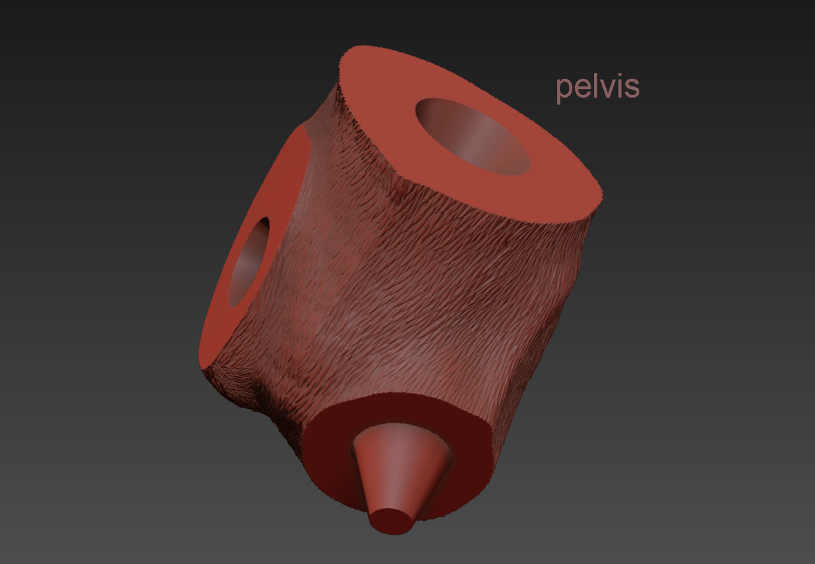 The Monkey Lamp Hanging Right Version Low and High poly  Low-poly 3D model_15