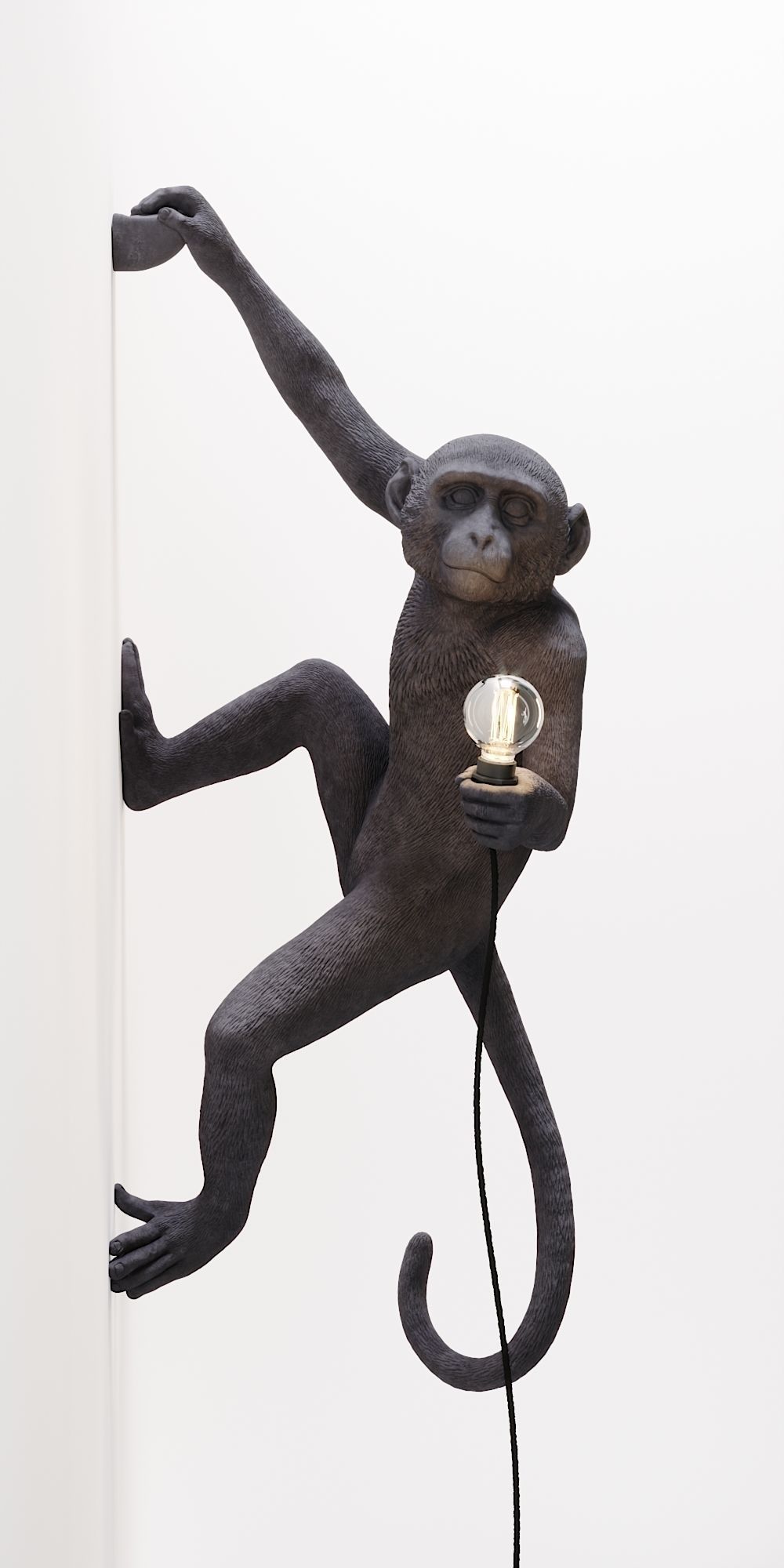 The Monkey Lamp Hanging Right Version Low and High poly  Low-poly 3D model_5