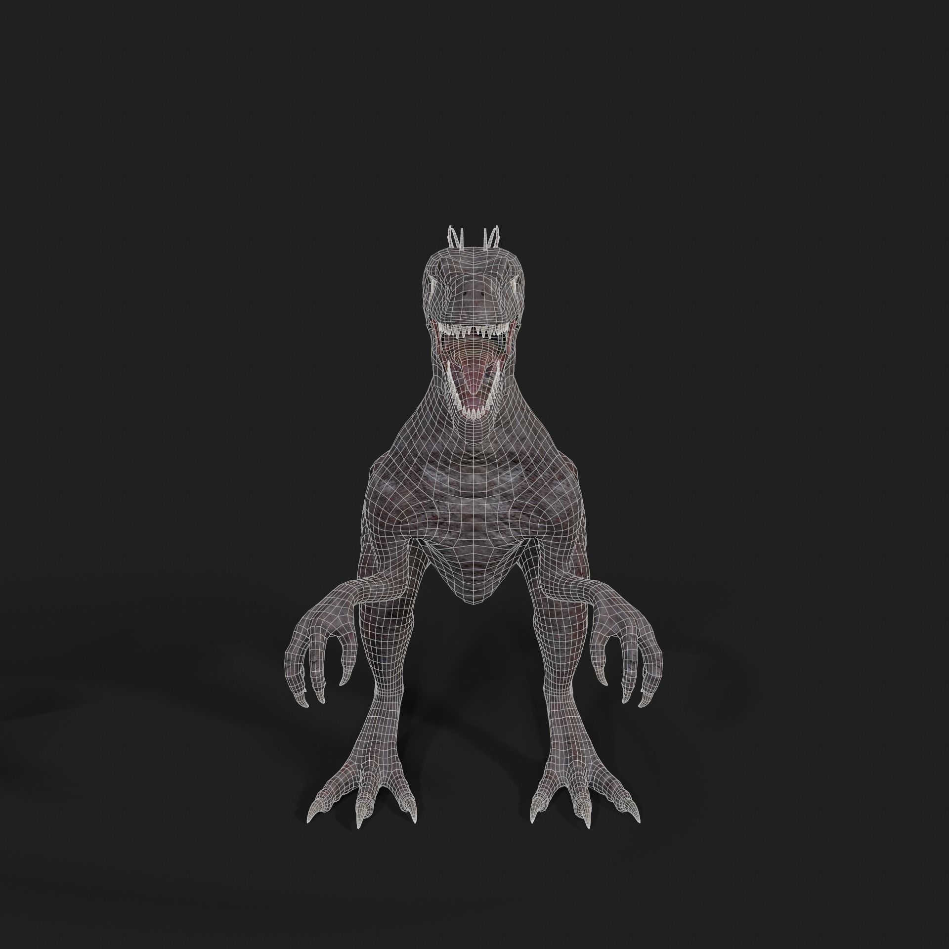 Dinosaurs Velociraptor Hybrid 3D model 3D model_12