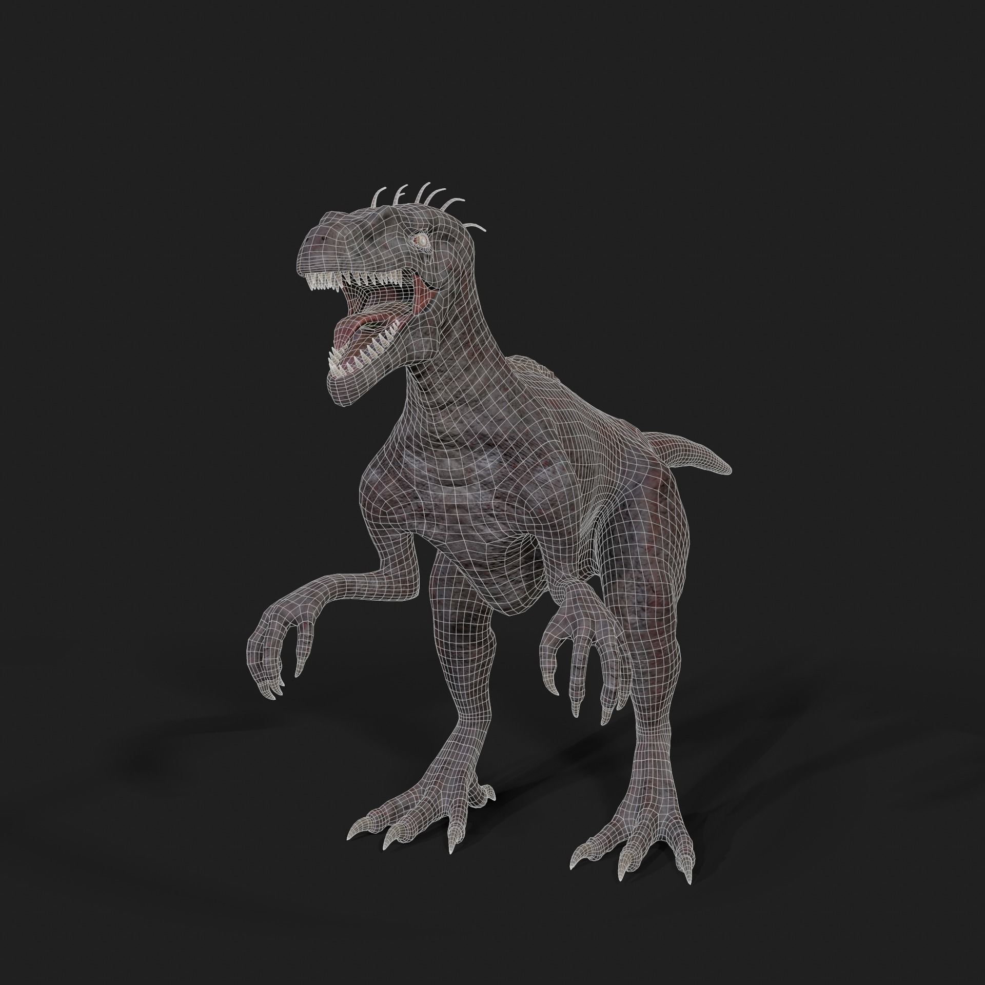 Dinosaurs Velociraptor Hybrid 3D model 3D model_11