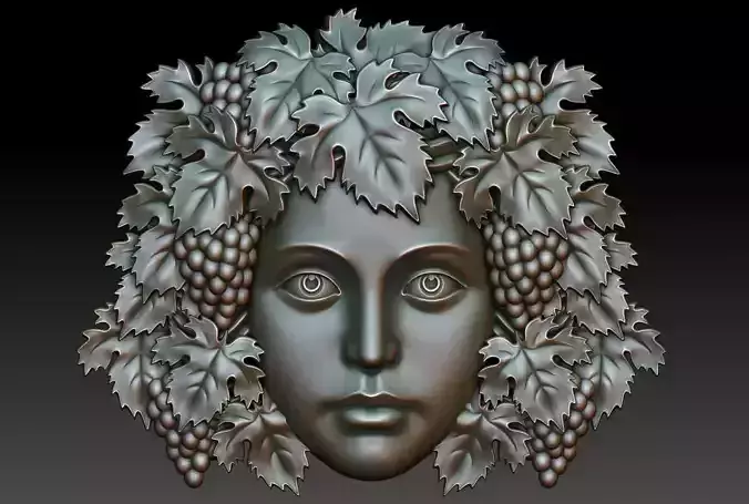 Greenlady 3 bronze statue of woman 3D print model