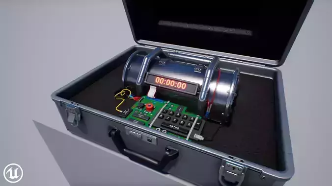 Bomb Case - Explosive Device  - PBR Game Ready