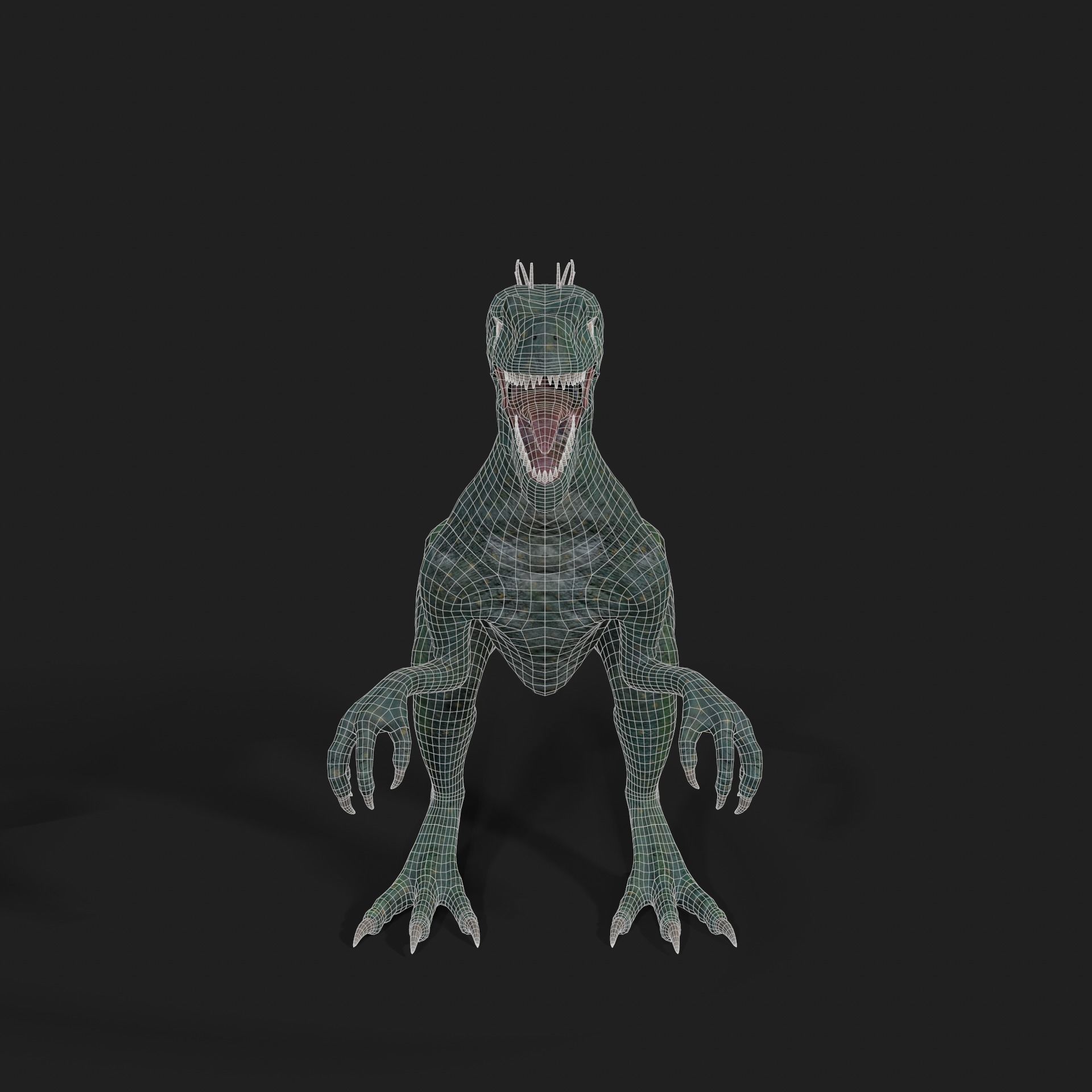 Dinosaurs Velociraptor Hybrid 3D model 3D model_9