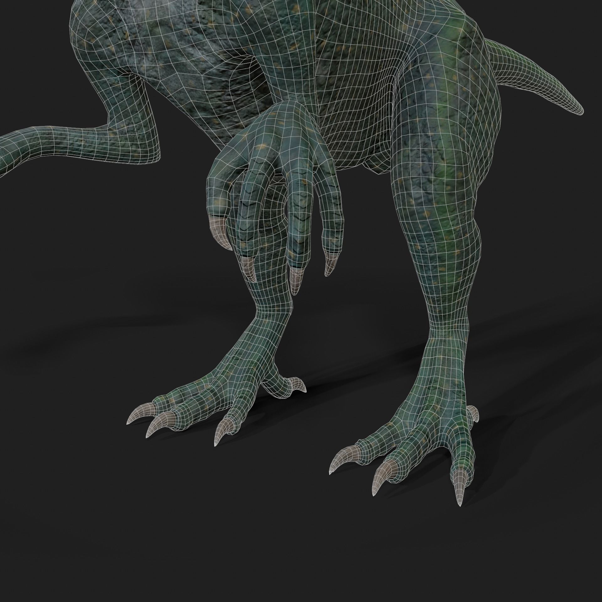 Dinosaurs Velociraptor Hybrid 3D model 3D model_14