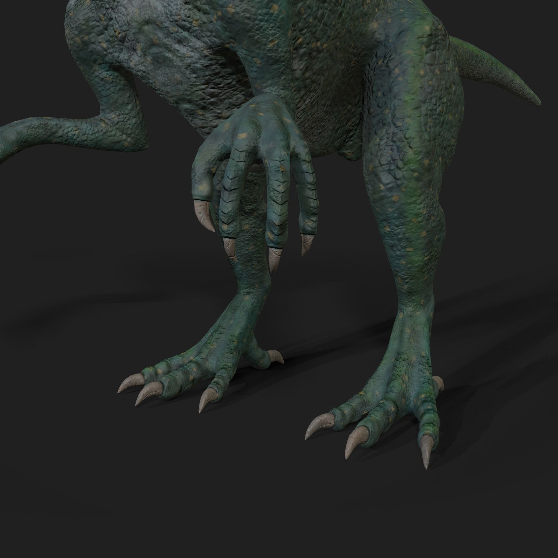 Dinosaurs Velociraptor Hybrid 3D model 3D model_7