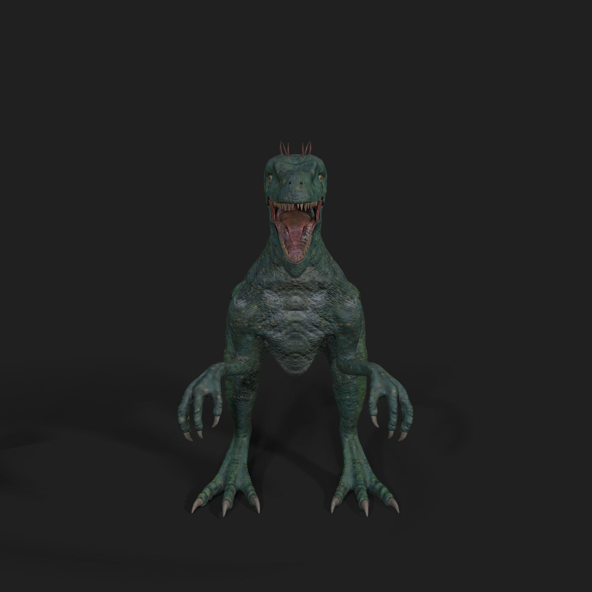 Dinosaurs Velociraptor Hybrid 3D model 3D model_2