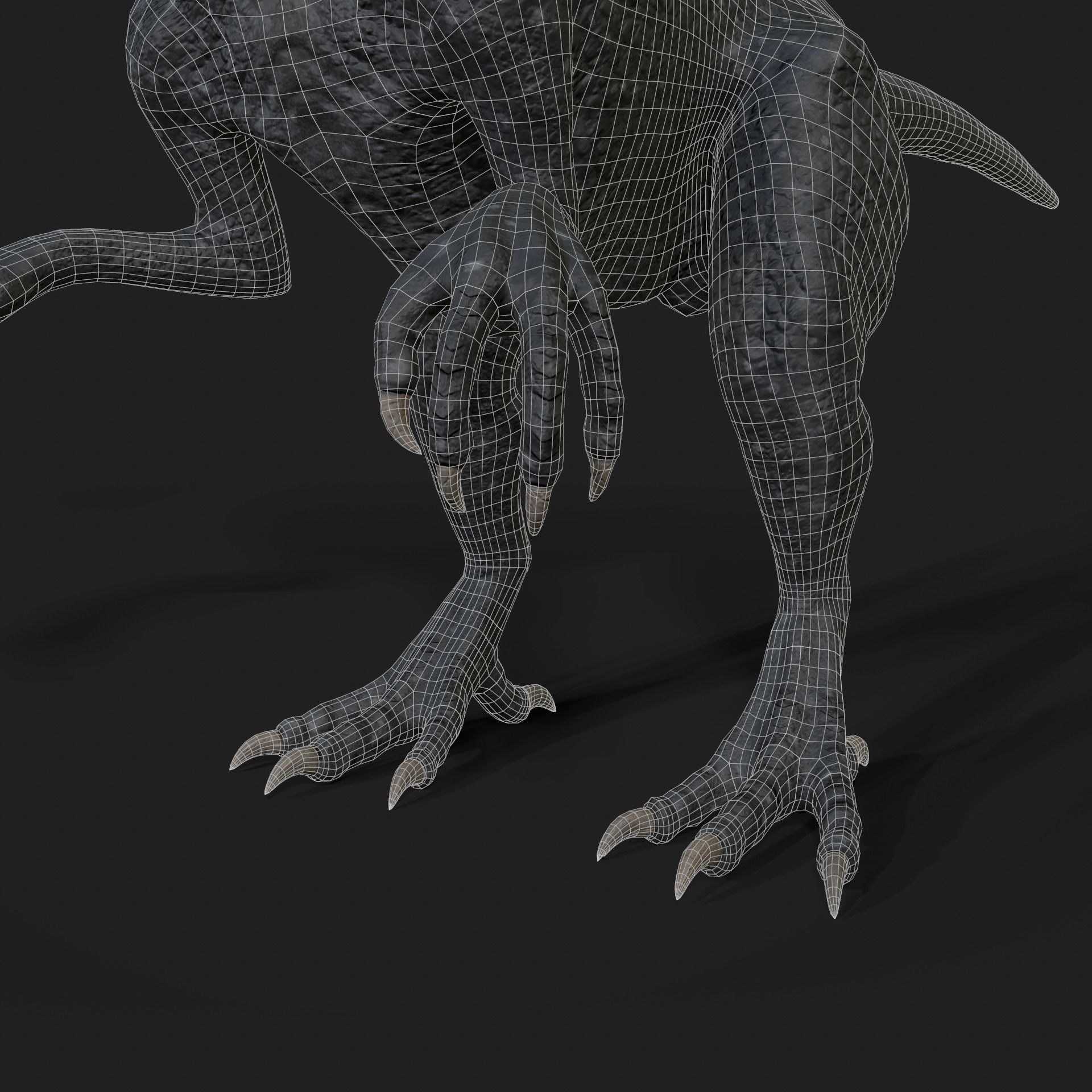 Dinosaurs Velociraptor Hybrid 3D model 3D model_15
