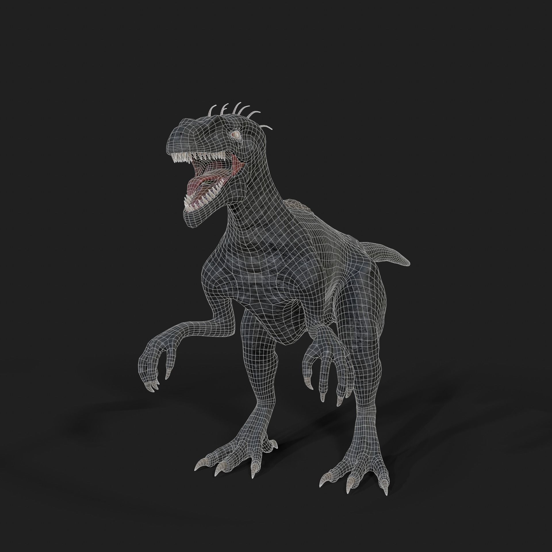 Dinosaurs Velociraptor Hybrid 3D model 3D model_9