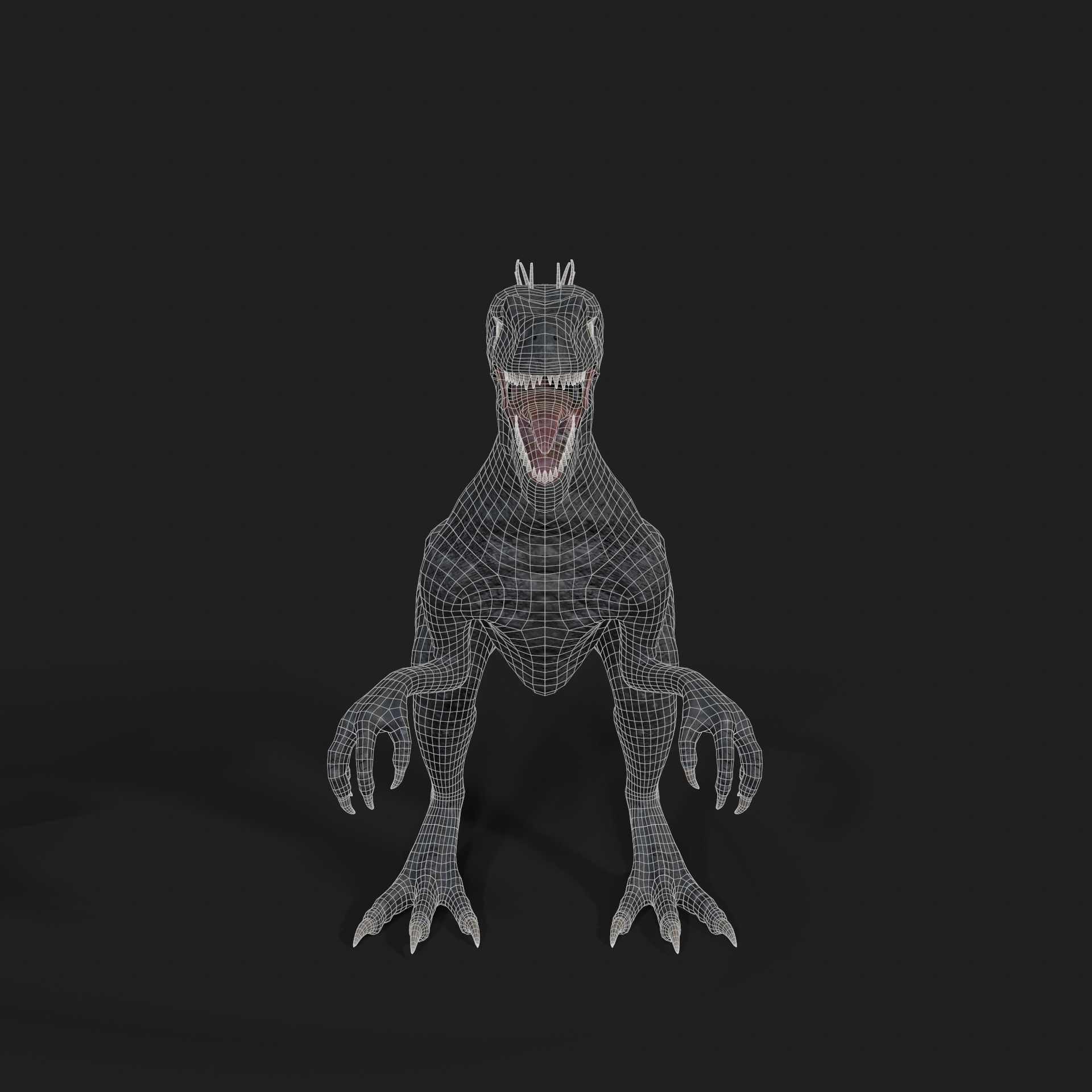 Dinosaurs Velociraptor Hybrid 3D model 3D model_10