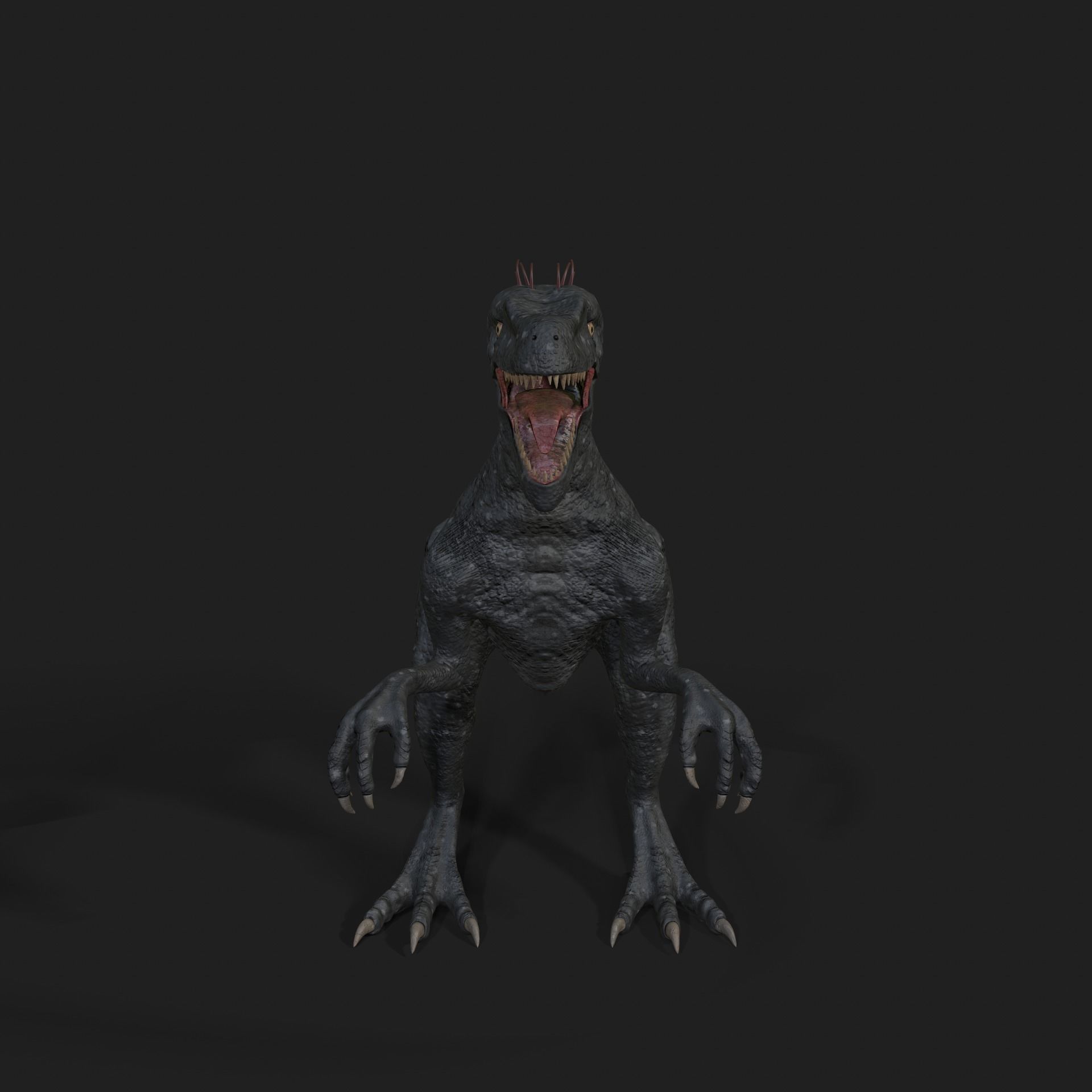 Dinosaurs Velociraptor Hybrid 3D model 3D model_2