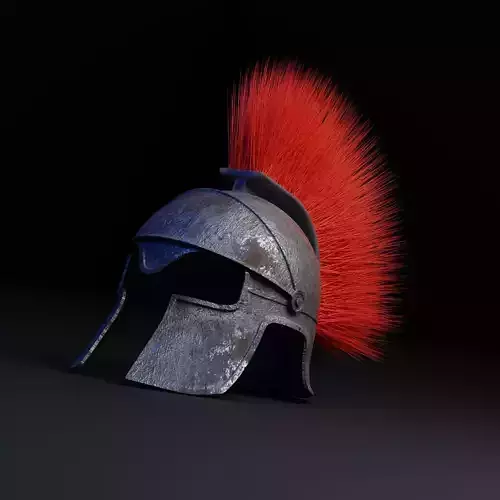 roman and spartan helmets models high poly