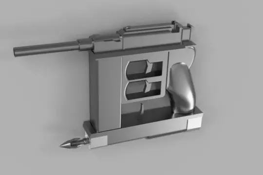 Attack On Titan Cosplay ODM Gear Grapple Gun STL 3DMG 3D print model_0