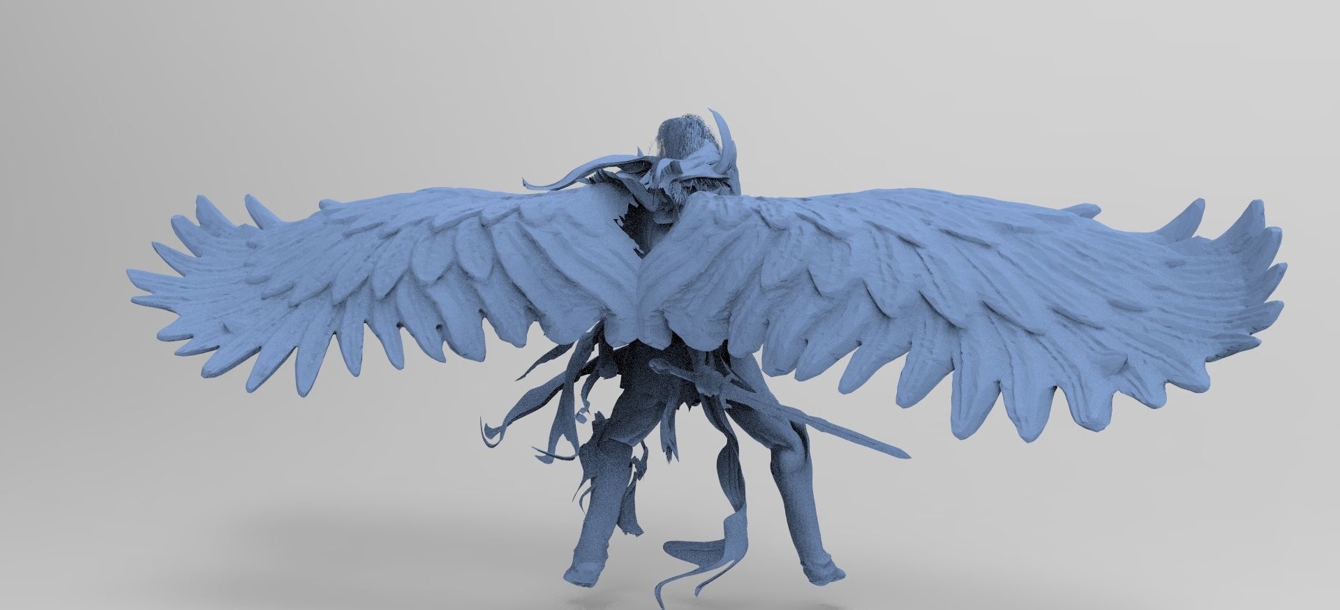 Angel warrior Stylized wide 3D model | CGTrader