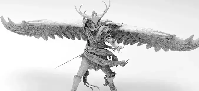 Angel warrior Stylized