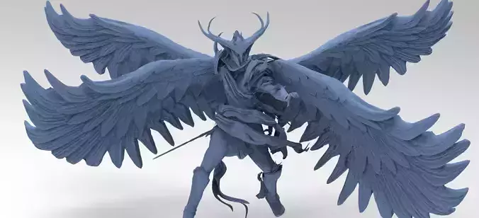 Angel warrior Stylized wings 4