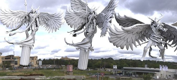 Angel warrior Stylized collection 3 3D model | CGTrader