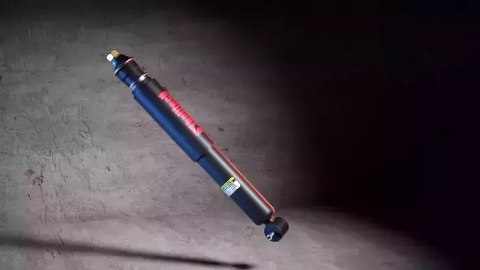 Bike suspension shocks Low-poly 3D model