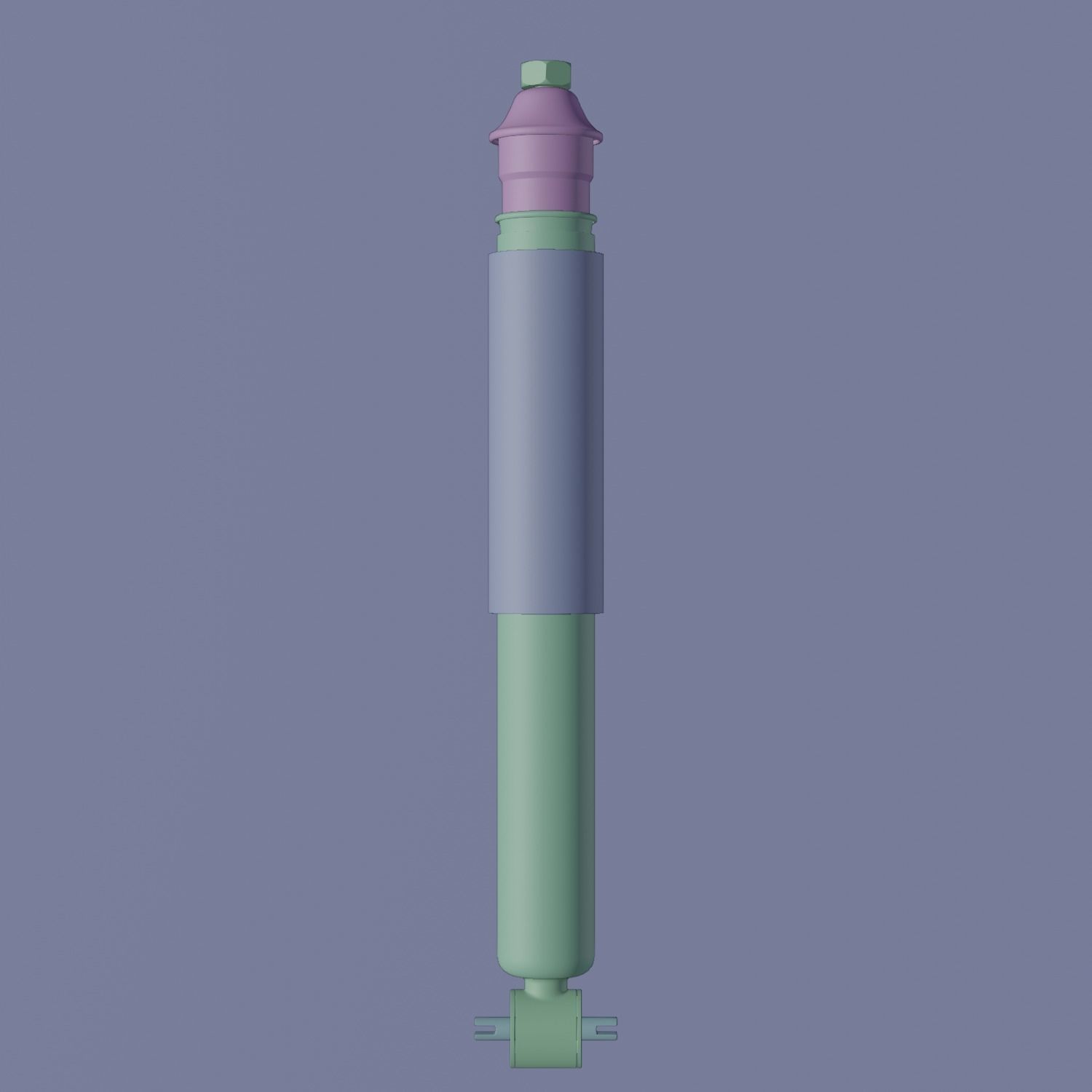 Bike suspension shocks Low-poly 3D model_5