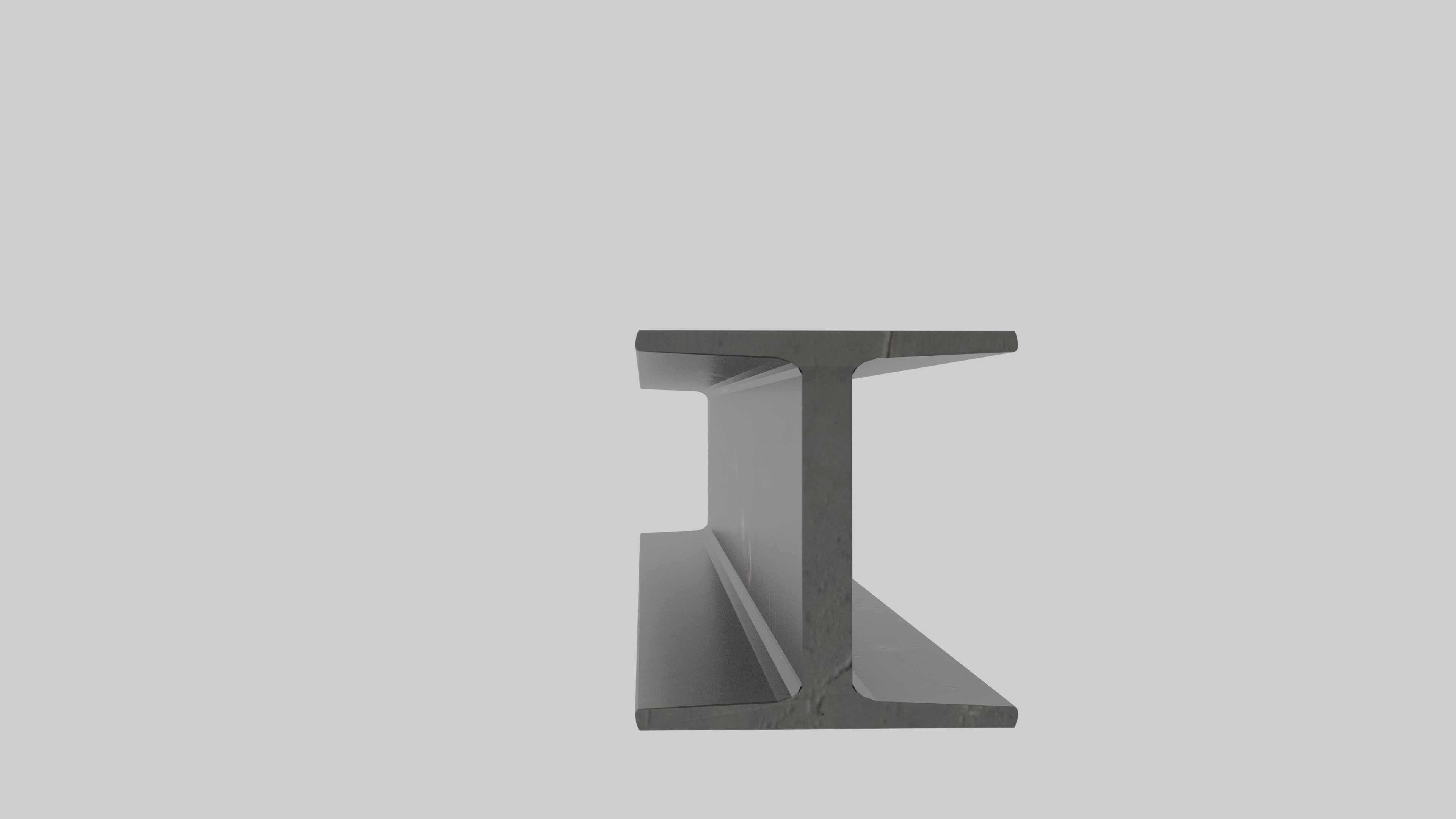 Metal Beam Free low-poly 3D model_1
